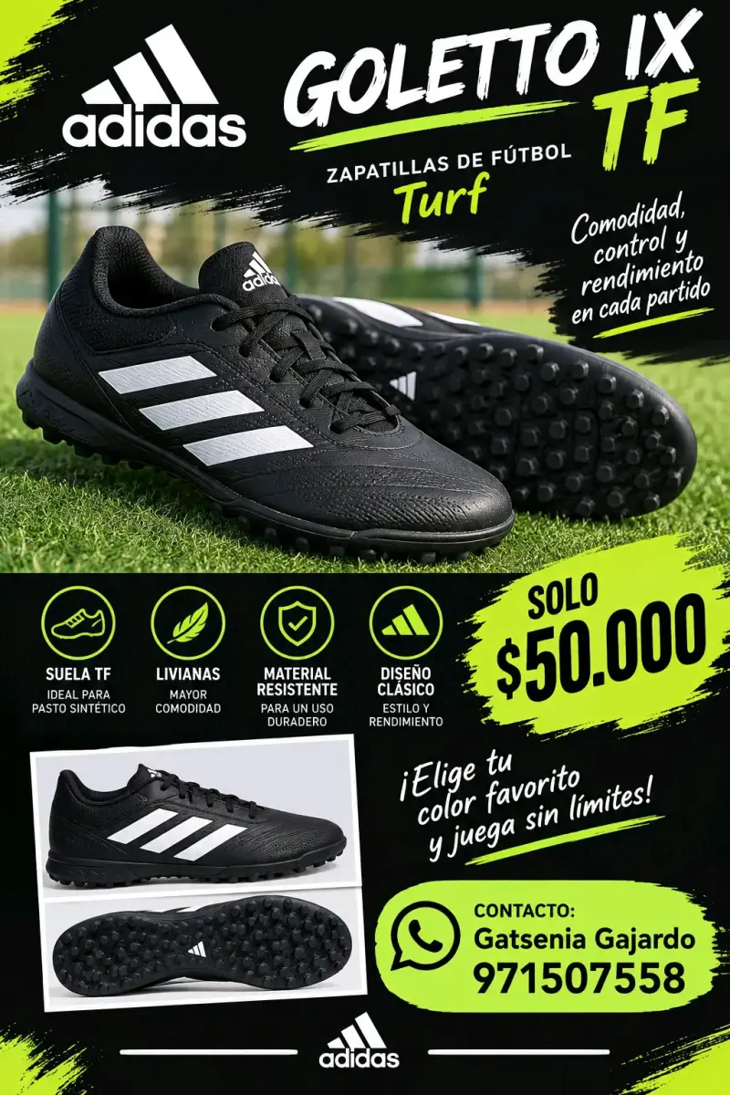 Zapatillas de Fútbol Turf Adidas Golettos IX