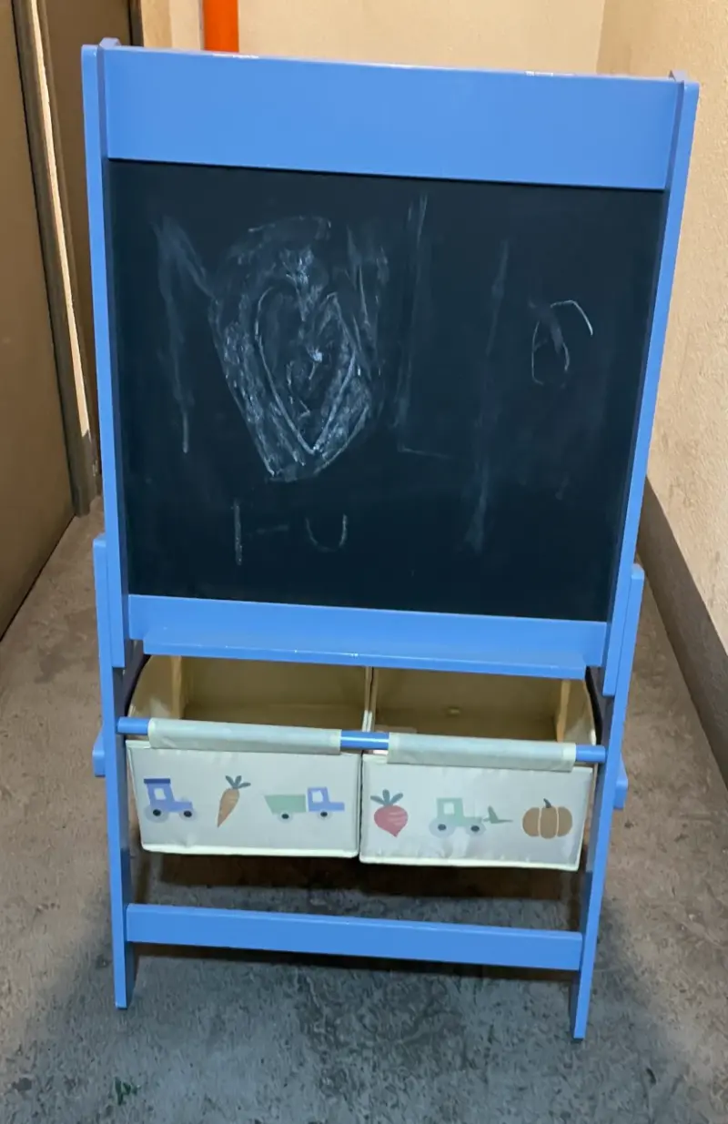 Pizarra infantil doble cara con almacenamiento - 2