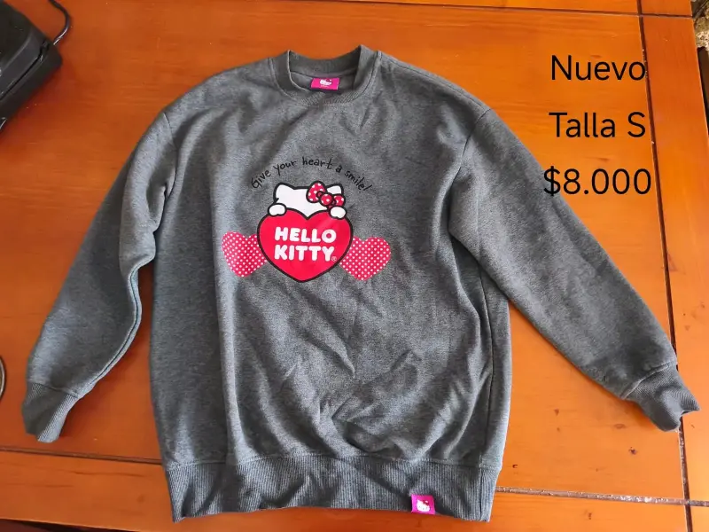 Polerón gris Hello Kitty
