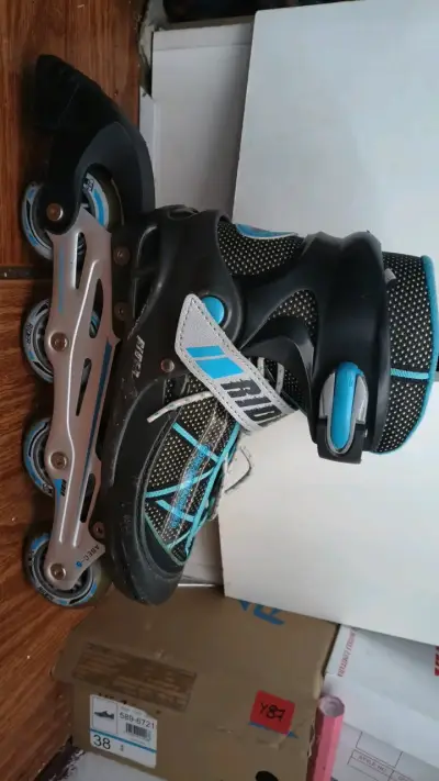 Patines en línea ajustables Rider talla 35-38 - miniatura 2