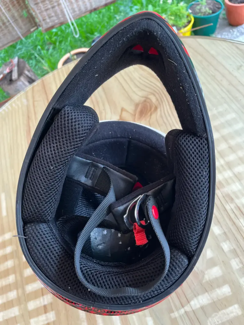 Casco de motocross Fly Racing Rockstar rojo - 4