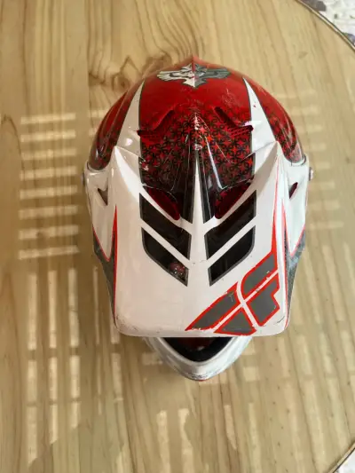 Casco de motocross Fly Racing Rockstar rojo - miniatura 5