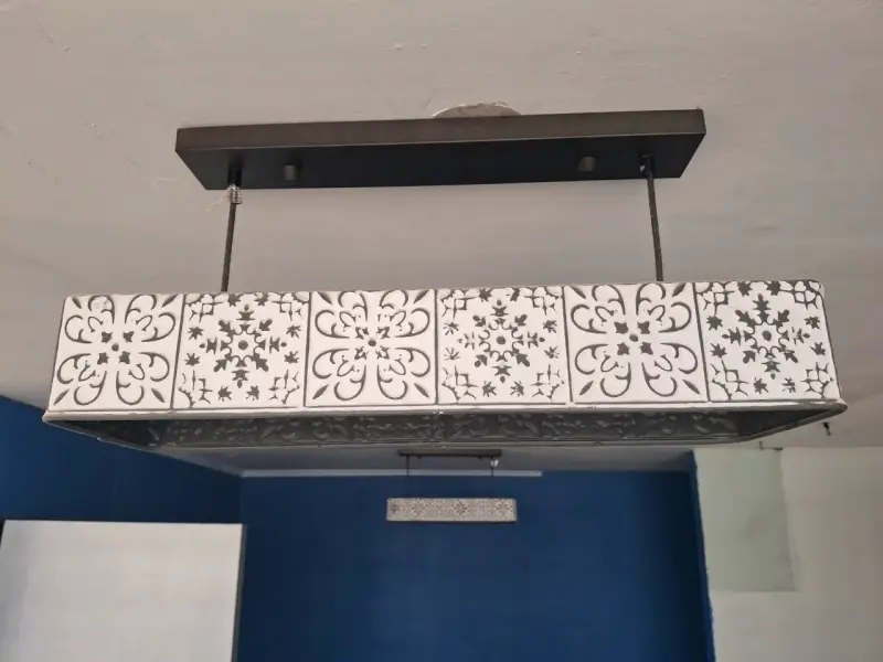 Lámpara colgante metalico decorativa