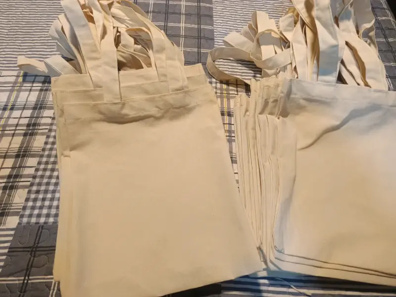 Bolsas reutilizables de crea beige - 2