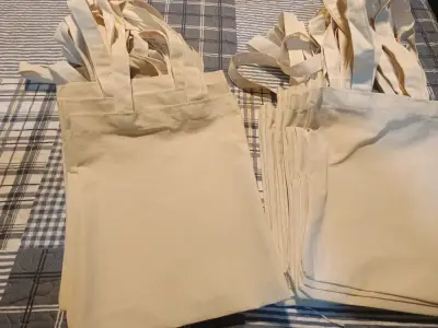 Bolsas  reutilizables de crea  beige - miniatura 2