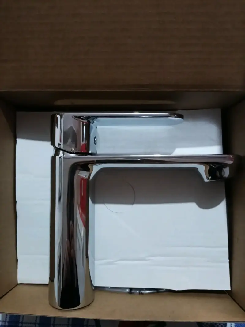 Grifo mezclador cromado para lavabo VS Leed - 1
