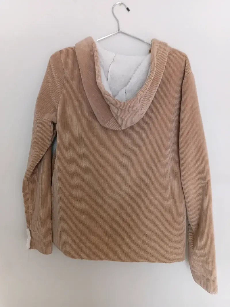 Chaqueta de pana beige con capucha Sybilla - 2