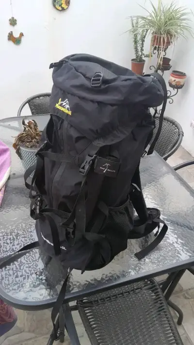 Mochila de senderismo Manweilesi 55+5L negra - miniatura 2