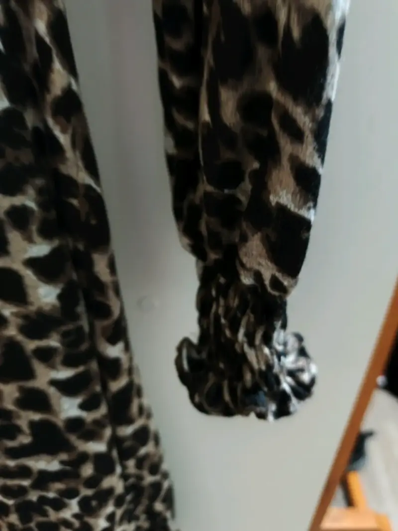 Vestido largo estampado animal print - 3