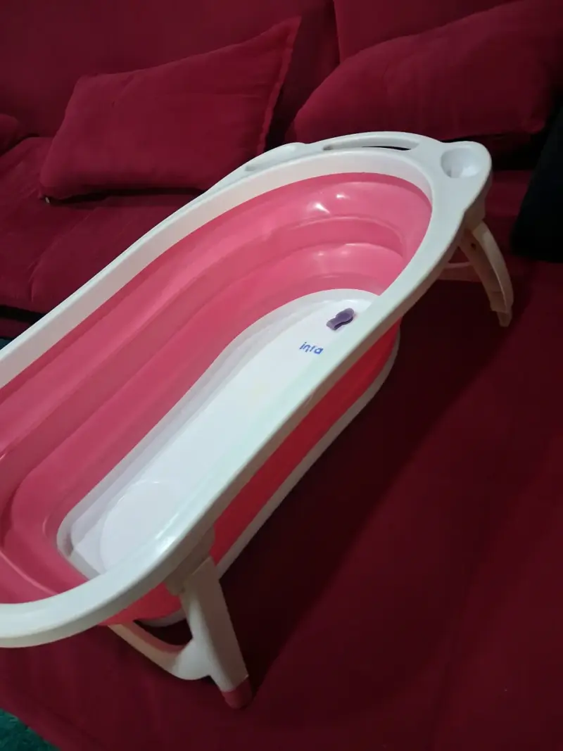 Tina de baño plegable para bebé Infanti rosa - 3