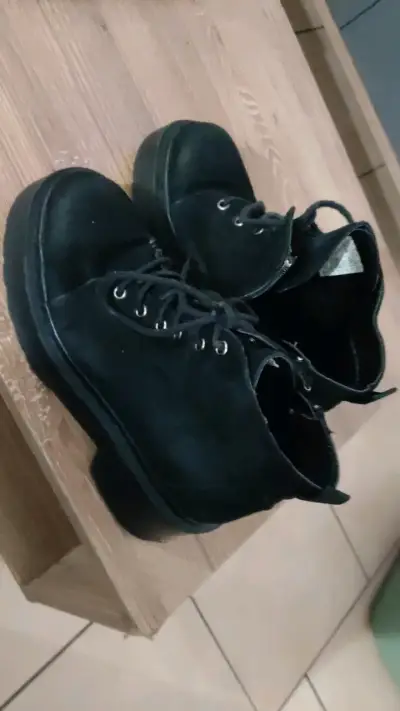 Botines negros de cuero Sybilla talla 35 - miniatura 2