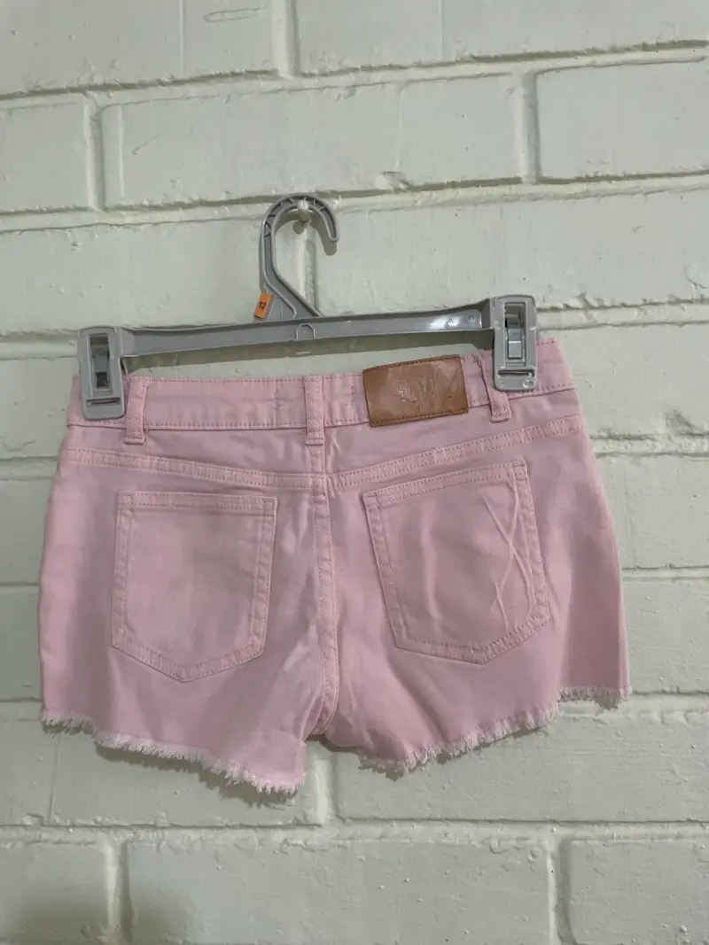 Shorts de mezclilla rosados para niña - 2