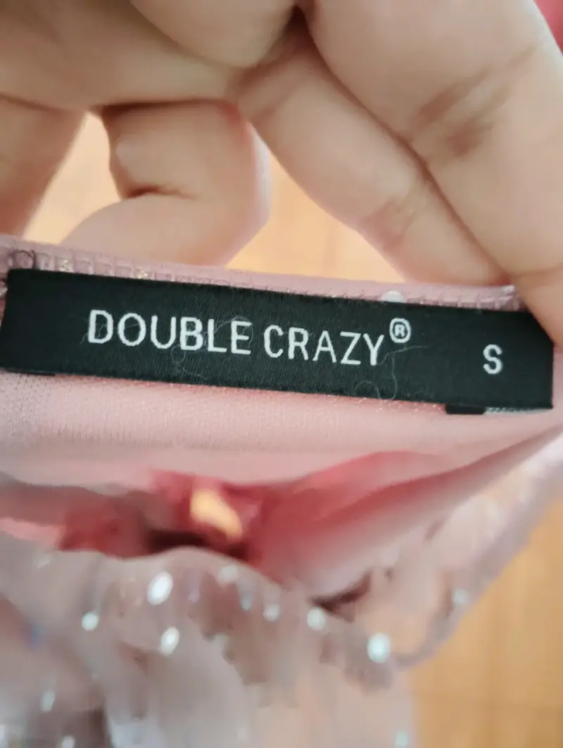 Vestido corto con lentejuelas Double Crazy - 3