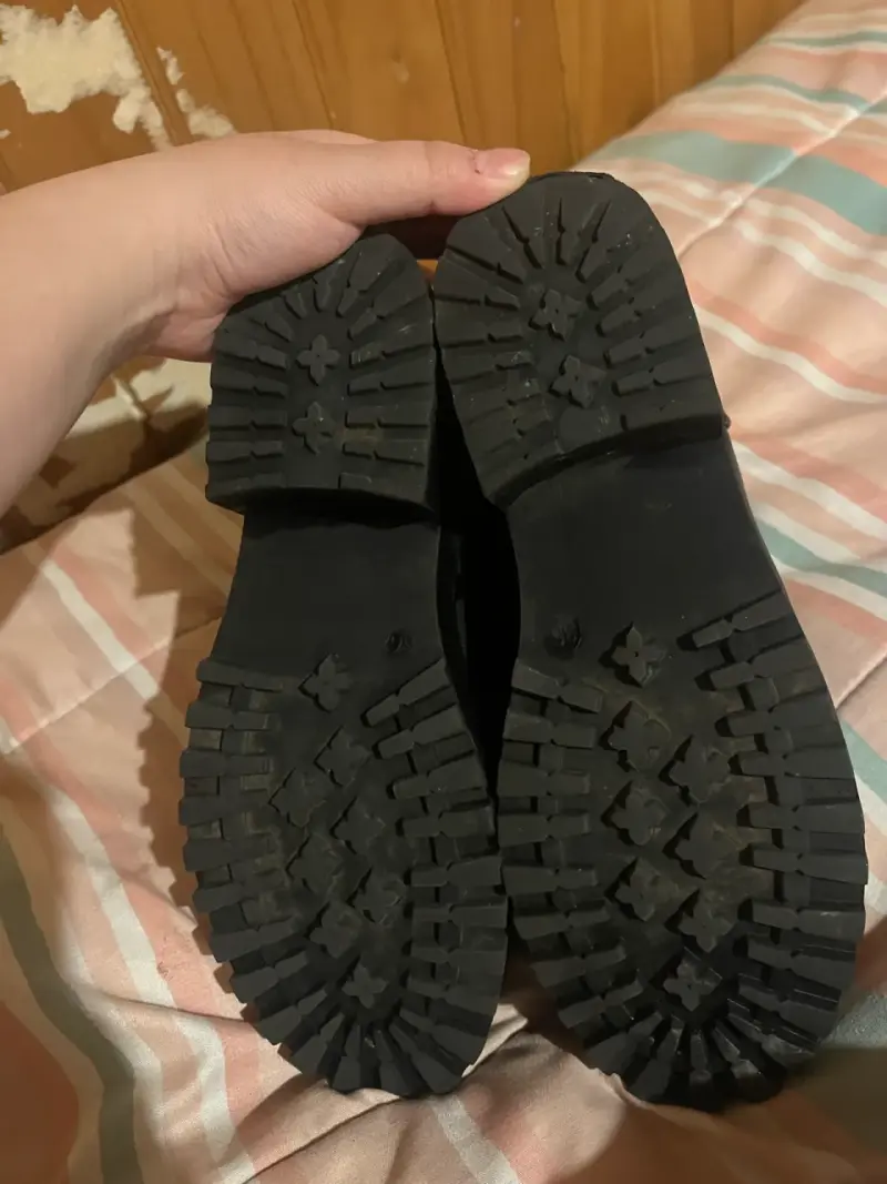 Botines de cuero negro con plataforma - 2