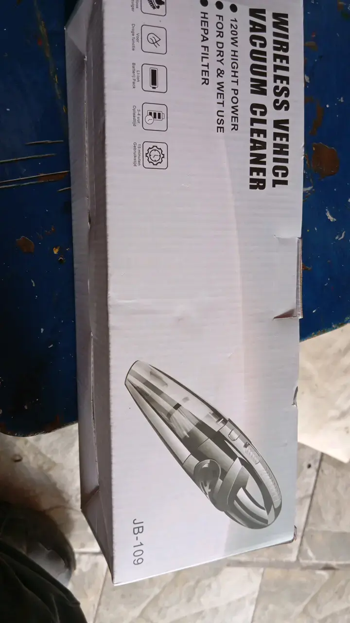 Aspiradora inalámbrica para auto JB-109 - 1