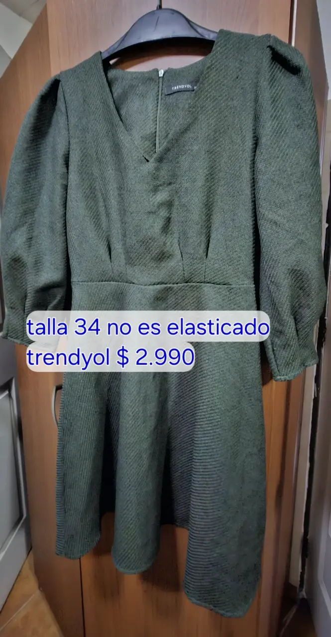 Vestido Calvin Klein bicolor talla S - 2