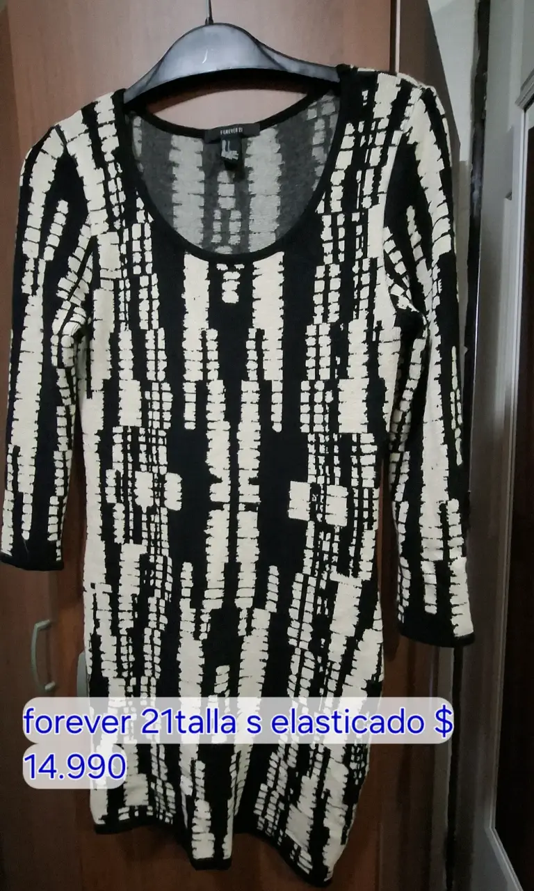Vestido Calvin Klein bicolor talla S - 4