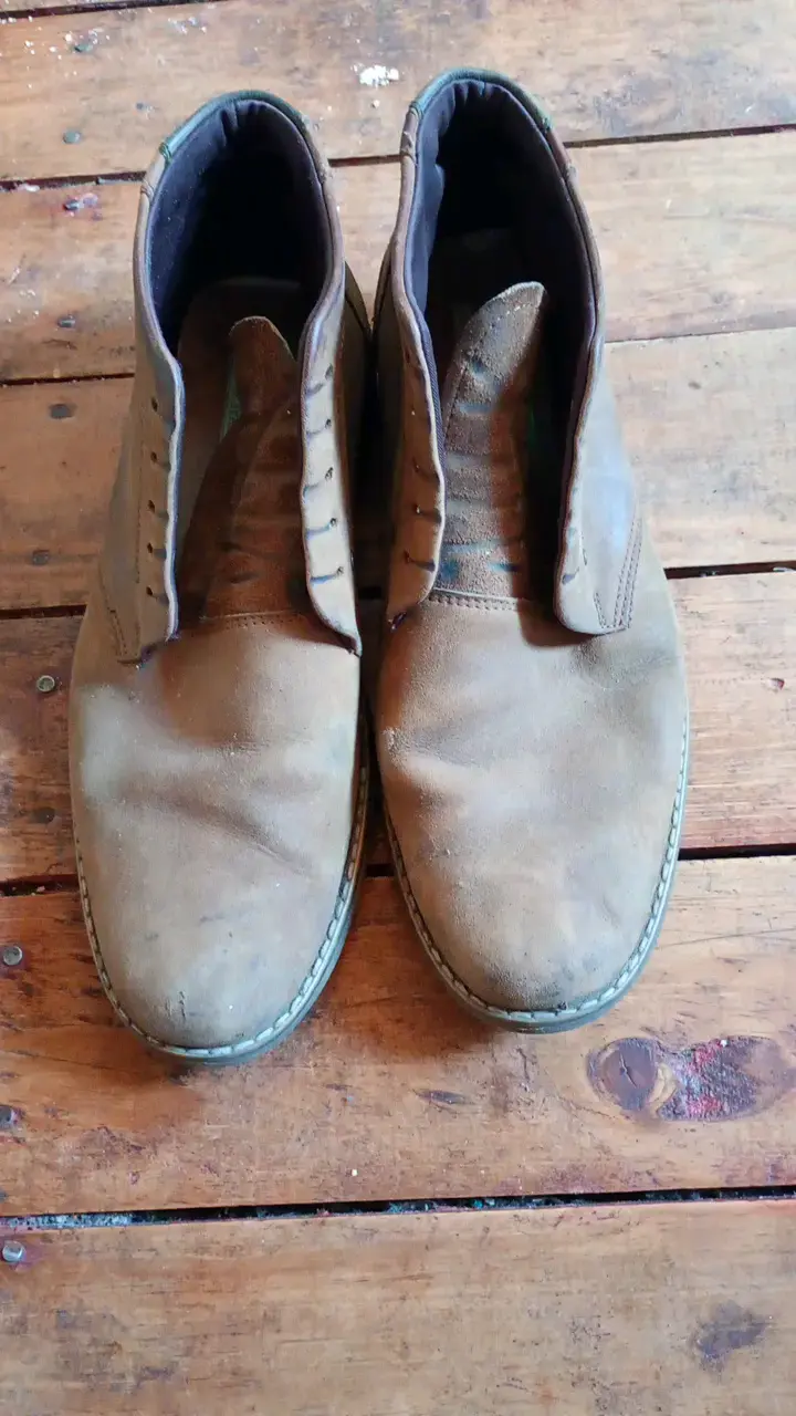 Botines de cuero marrón para hombre