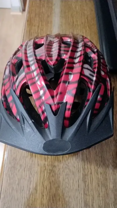 Casco de bicicleta rojo y negro para adulto - miniatura 1