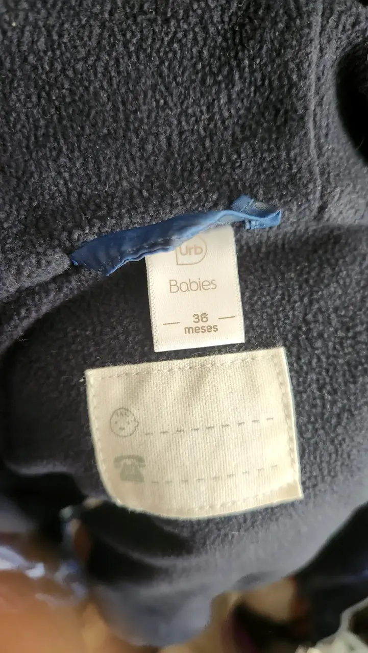 Chaqueta acolchada azul para bebé 36 meses - 3