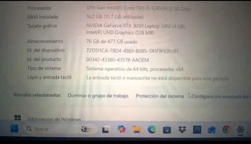 Laptop Acer Nitro 5 con Intel i5 y RTX 3050 - 2