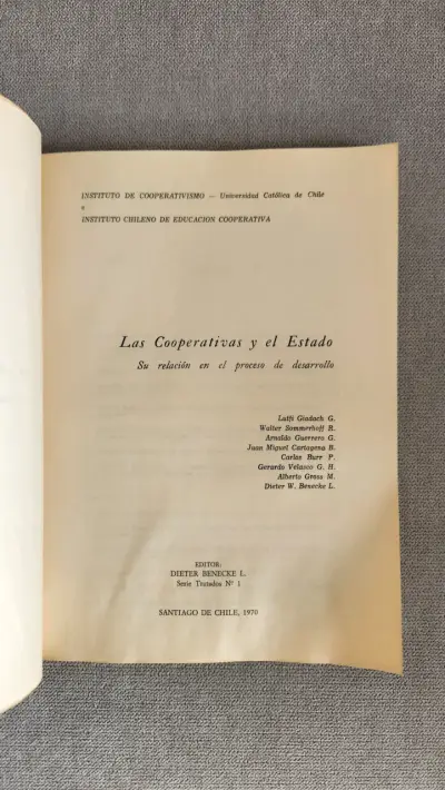 Libro Las Cooperativas y el Estado 1970 - miniatura 2
