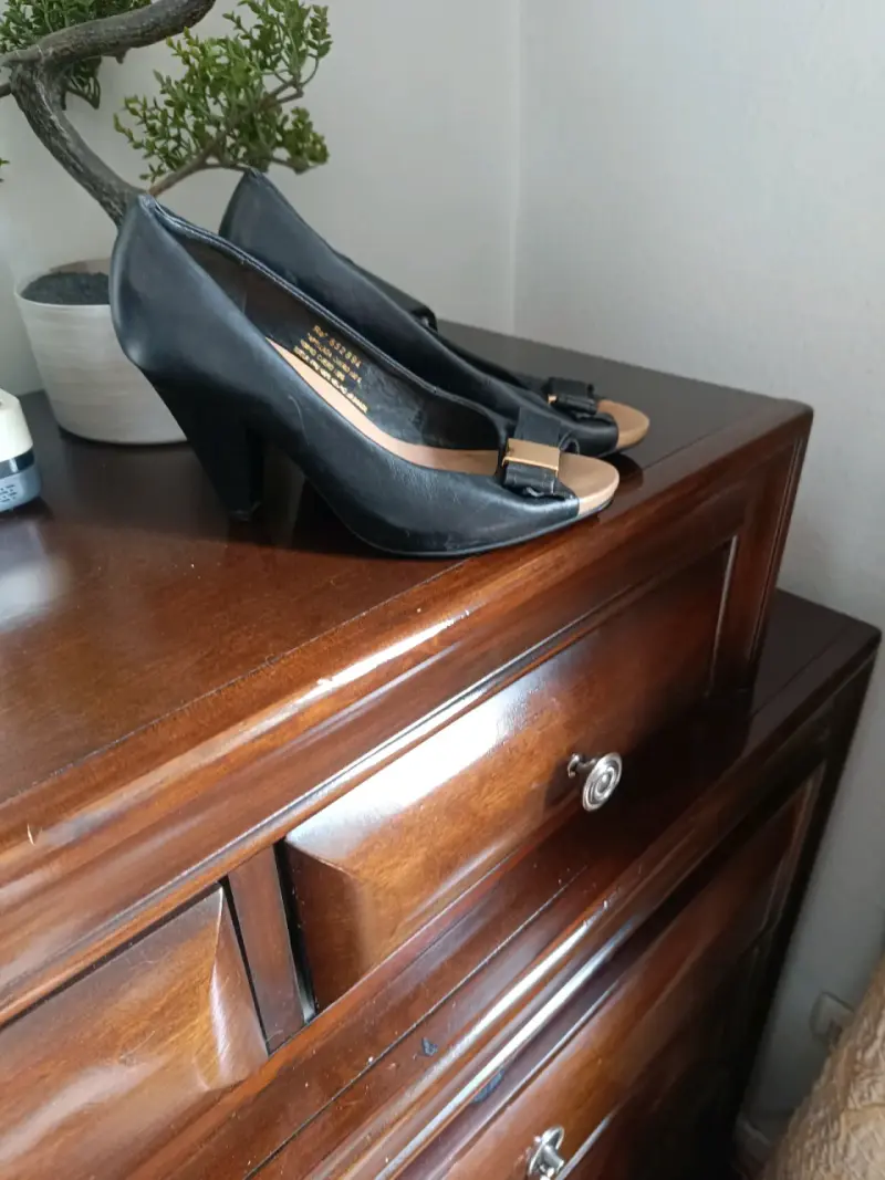 Zapatos de tacón abiertos negros elegantes - 2