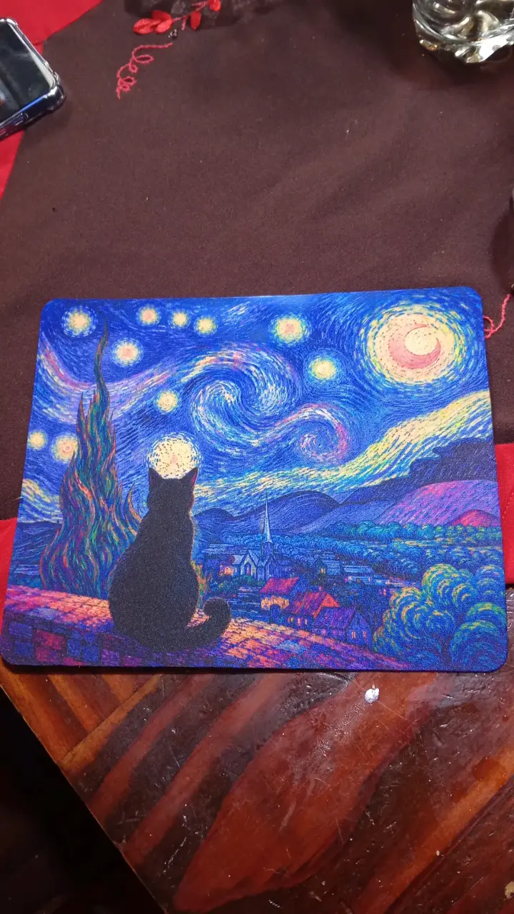 Alfombrilla de ratón personalizada con diseño de gato - 4