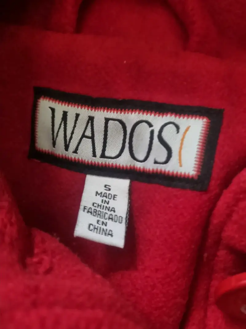 Abrigo rojo de lana con cinturón Wados - 2