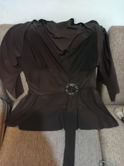 Cartera de cuero negra elegante - miniatura 2