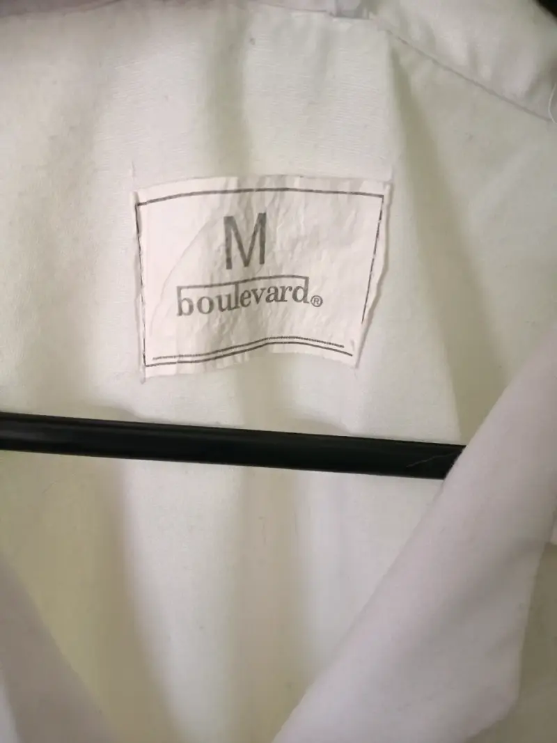 Delantal Blanco Unisex Talla M Boulevard - 3