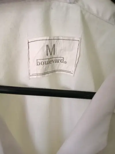 Delantal Blanco Unisex Talla M Boulevard - miniatura 3
