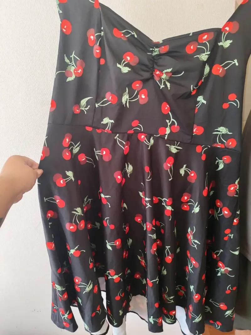 Vestido negro con lentejuelas XXL - 6