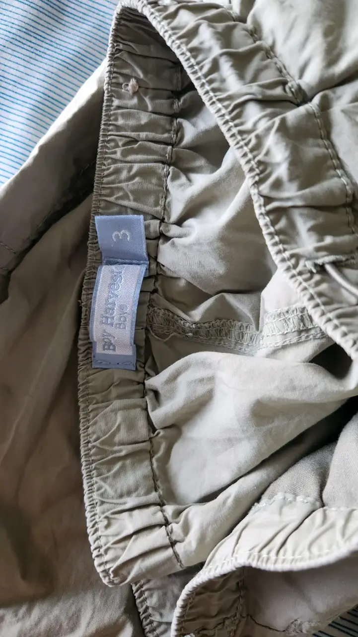 Pantalones cargo beige para niño talla 3 - 3