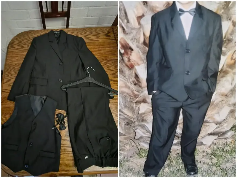Traje formal para niño con chaleco y corbata