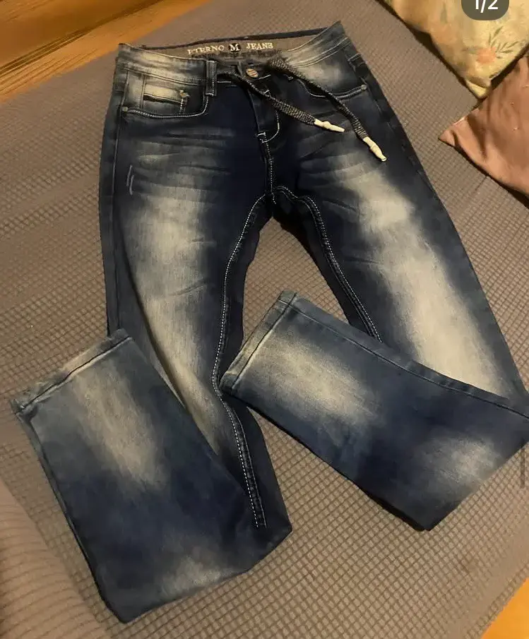 Jeans azul oscuro para hombre Tierno M