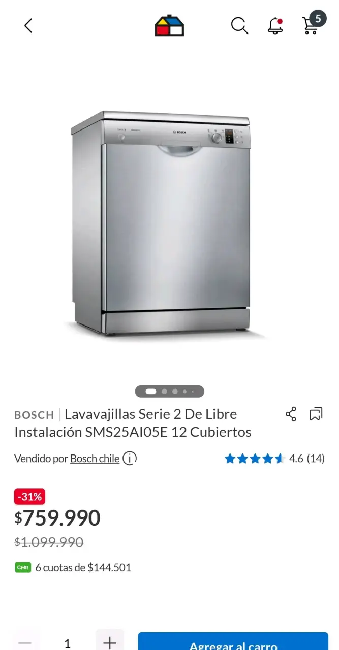 Lavavajillas Bosch Serie 2 de acero inoxidable - 3