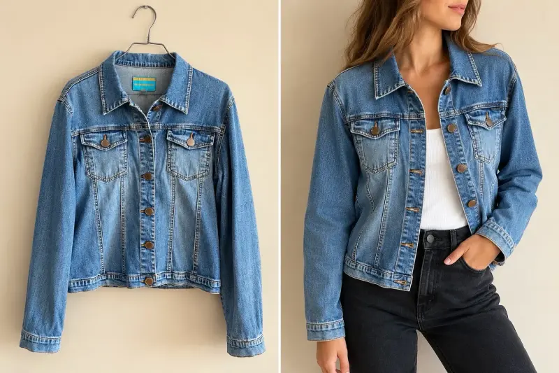 Chaqueta de mezclilla azul
