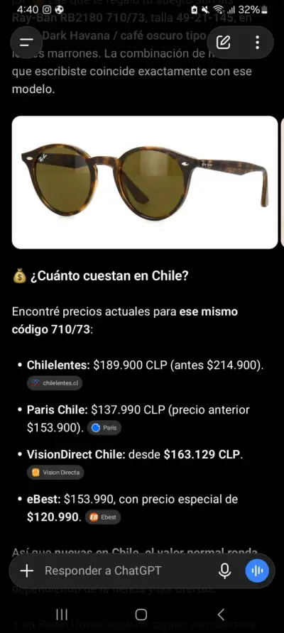 Gafas de sol Ray-Ban Dark Havana - miniatura 6