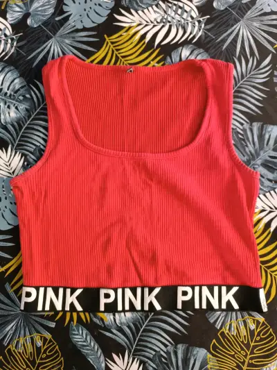 Conjunto deportivo rojo con banda elástica Pink - miniatura 2