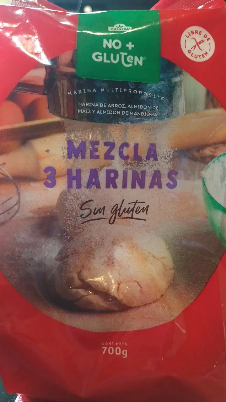 Mezcla de 3 Harinas Sin Gluten 700g