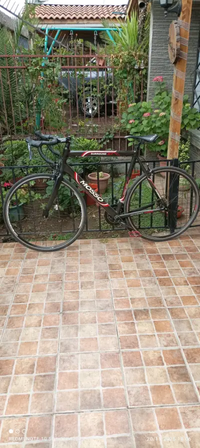 Bicicleta de Ruta Mosso Carbono Negro y Rojo - miniatura 6