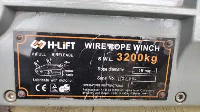 Malacate de Cable de Acero H-Lift 3200kg - miniatura 3