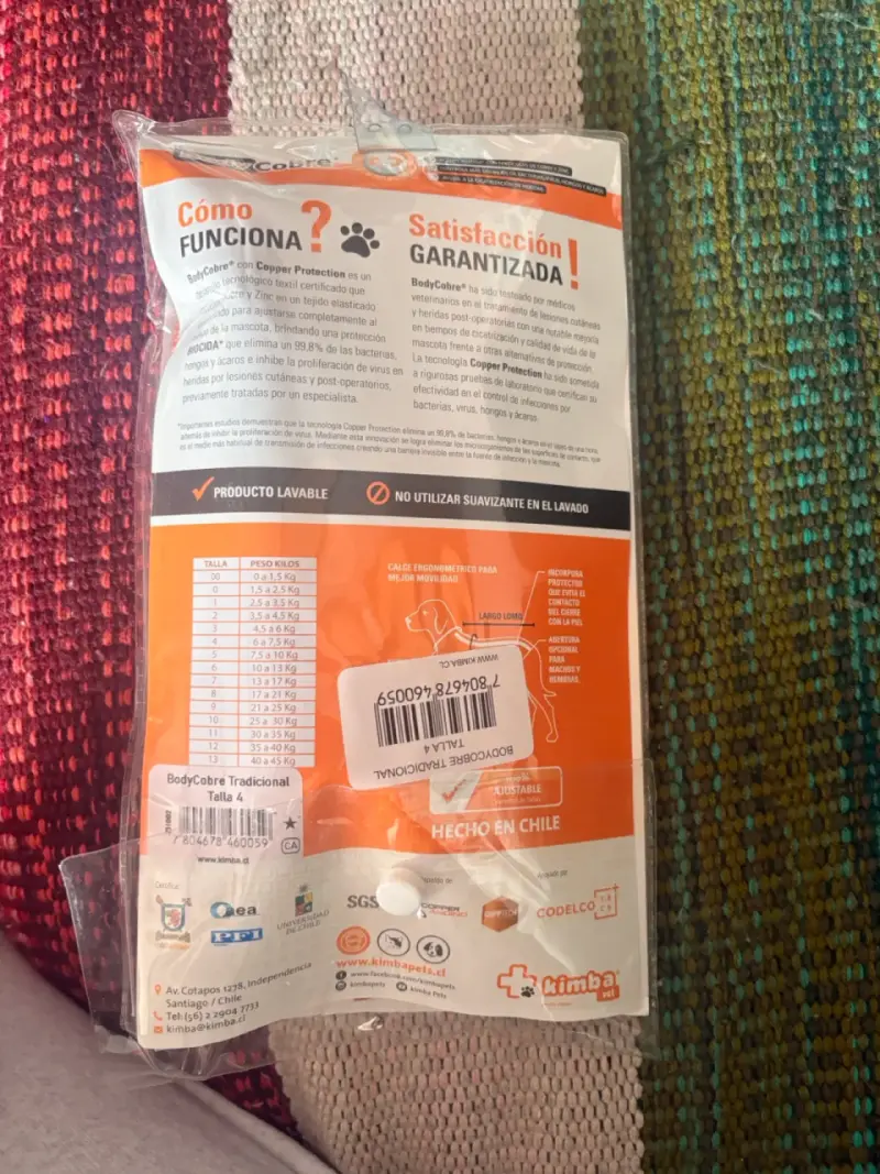 Ropa post-quirúrgica para perros y gatos Kimba Talla 4 - 2