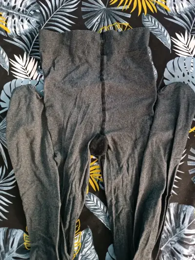Pantys de lana gris para invierno - miniatura 2