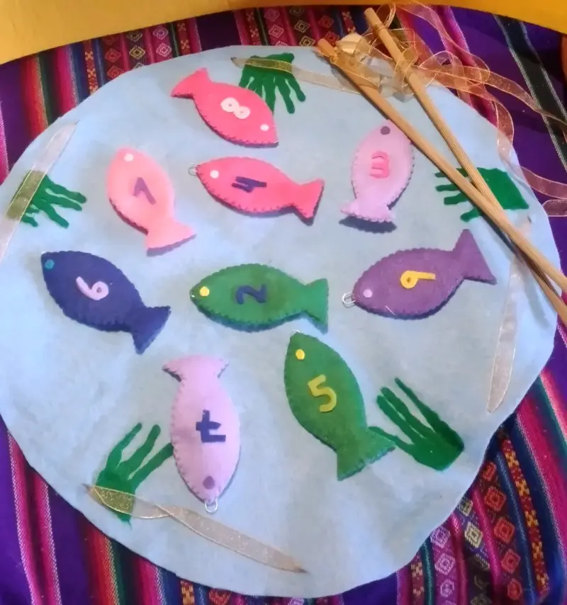 Juego de pesca magnético para niños