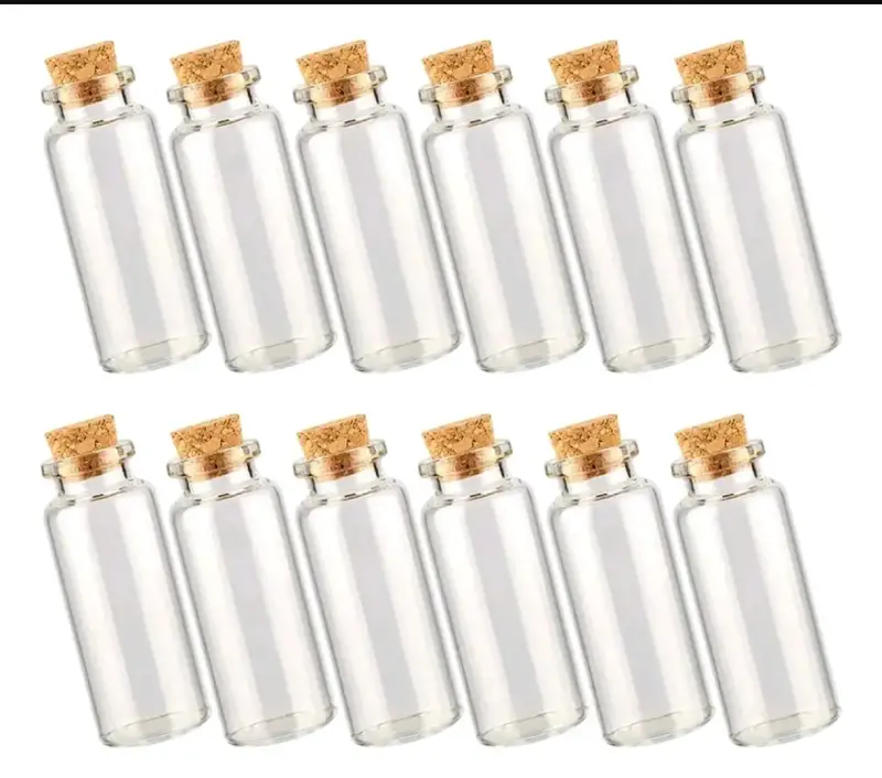 Pack de 72 frascos de vidrio con tapa de corcho - 3