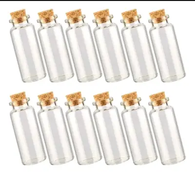 Pack de 72 frascos de vidrio con tapa de corcho - miniatura 3