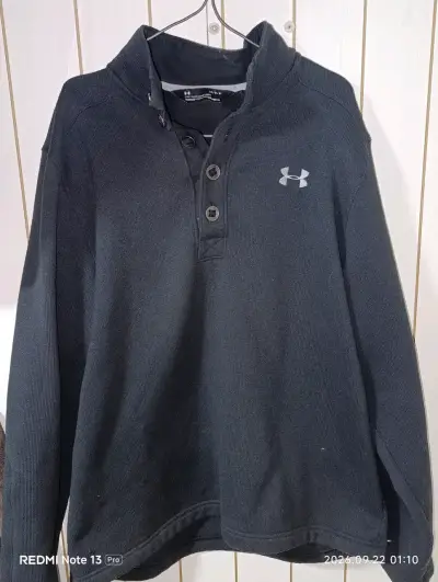 Polerón negro Under Armour ColdGear para hombre - miniatura 1