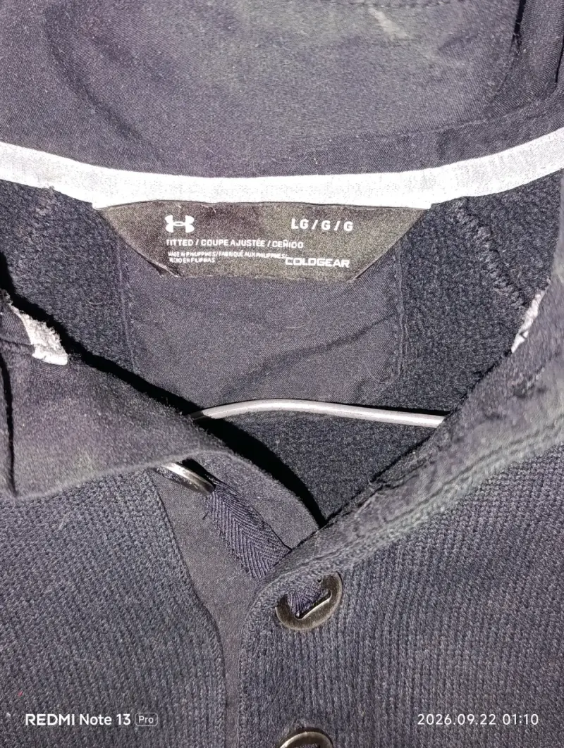 Polerón negro Under Armour ColdGear para hombre - 2